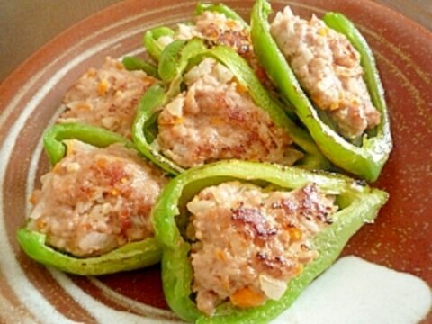 レンジで時短!ピーマンの肉詰め